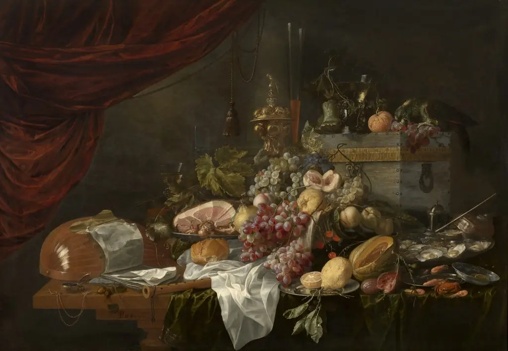 Still Life, by Pieter de Ring, oil, 1653