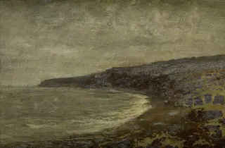 Lone Bay, by Arthur Hawksley, oil, 1894