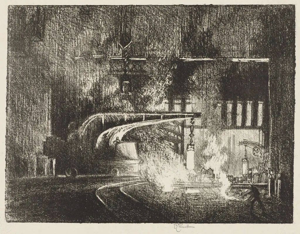 English War Work:  The Perambulator, by Joseph Pennell, 1916