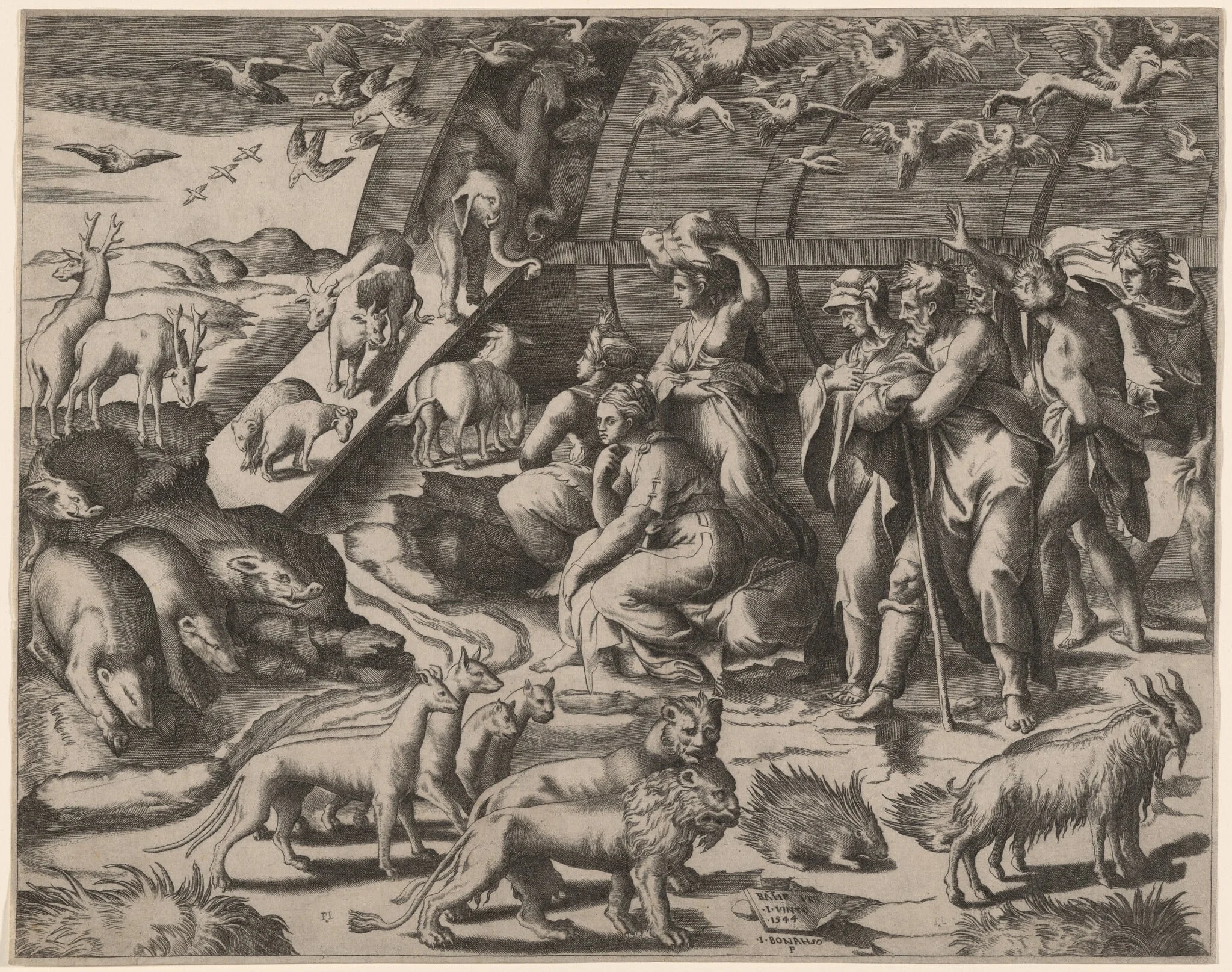 Noah Leaving the Ark, detail