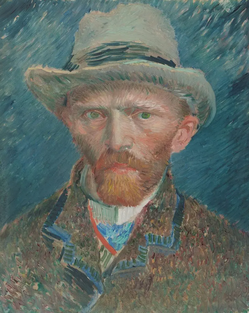Self-portrait, by Vincent van Gogh, oil