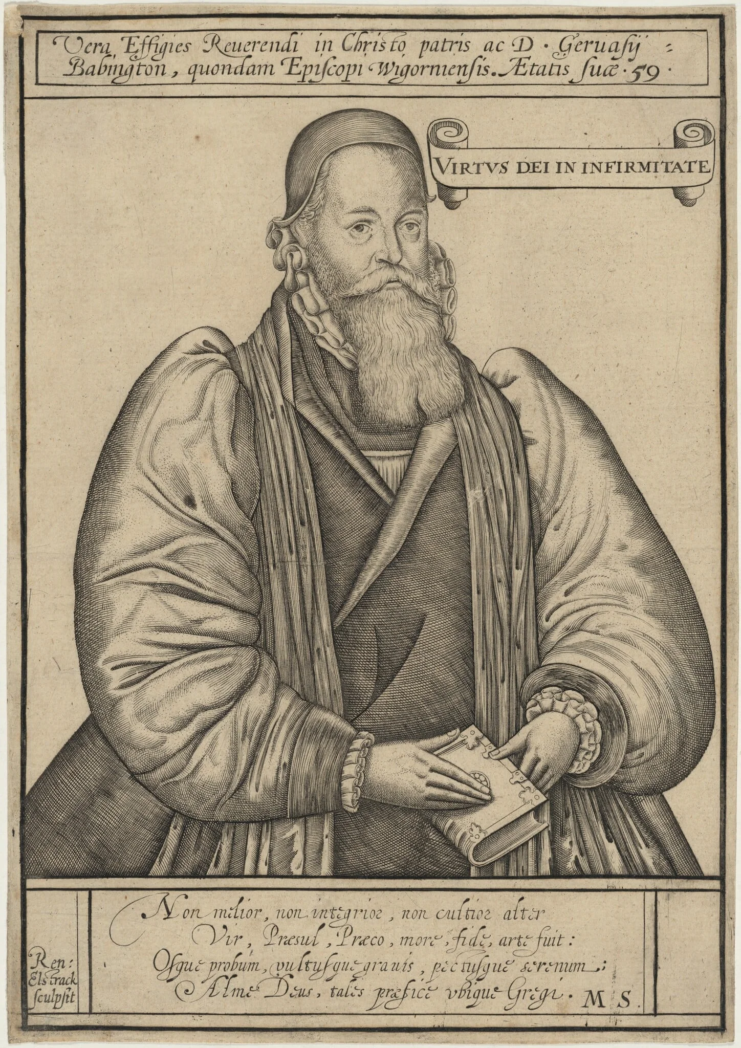 Gervase Babington, Bishop, detail