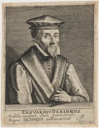 Edward Dering, Puritan Divine, by Willem de Passe, ink, 1620