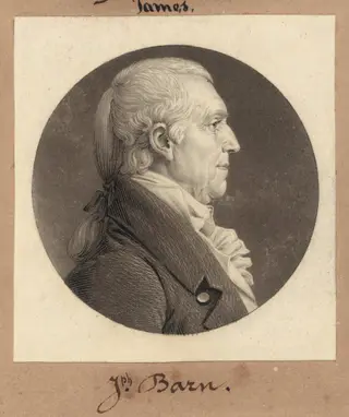 Joseph Barn, by Charles B. J. Févret de Saint-Mémin, ink, 1808