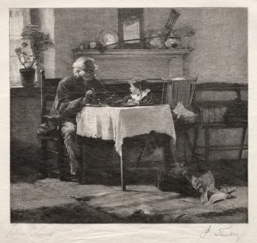 Exchanging Confidences, by John Tinkey, 1887