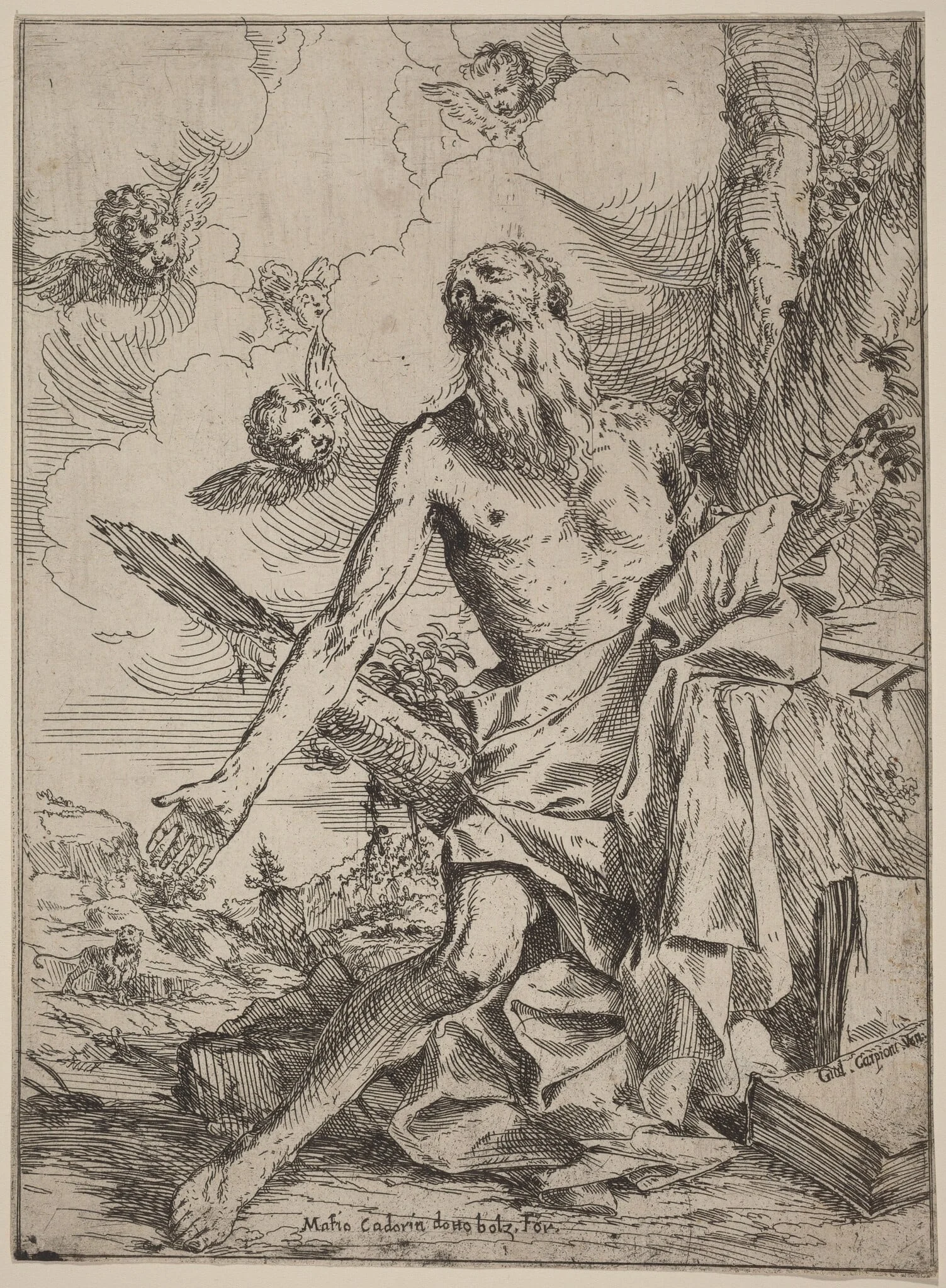 Saint Jerome, detail