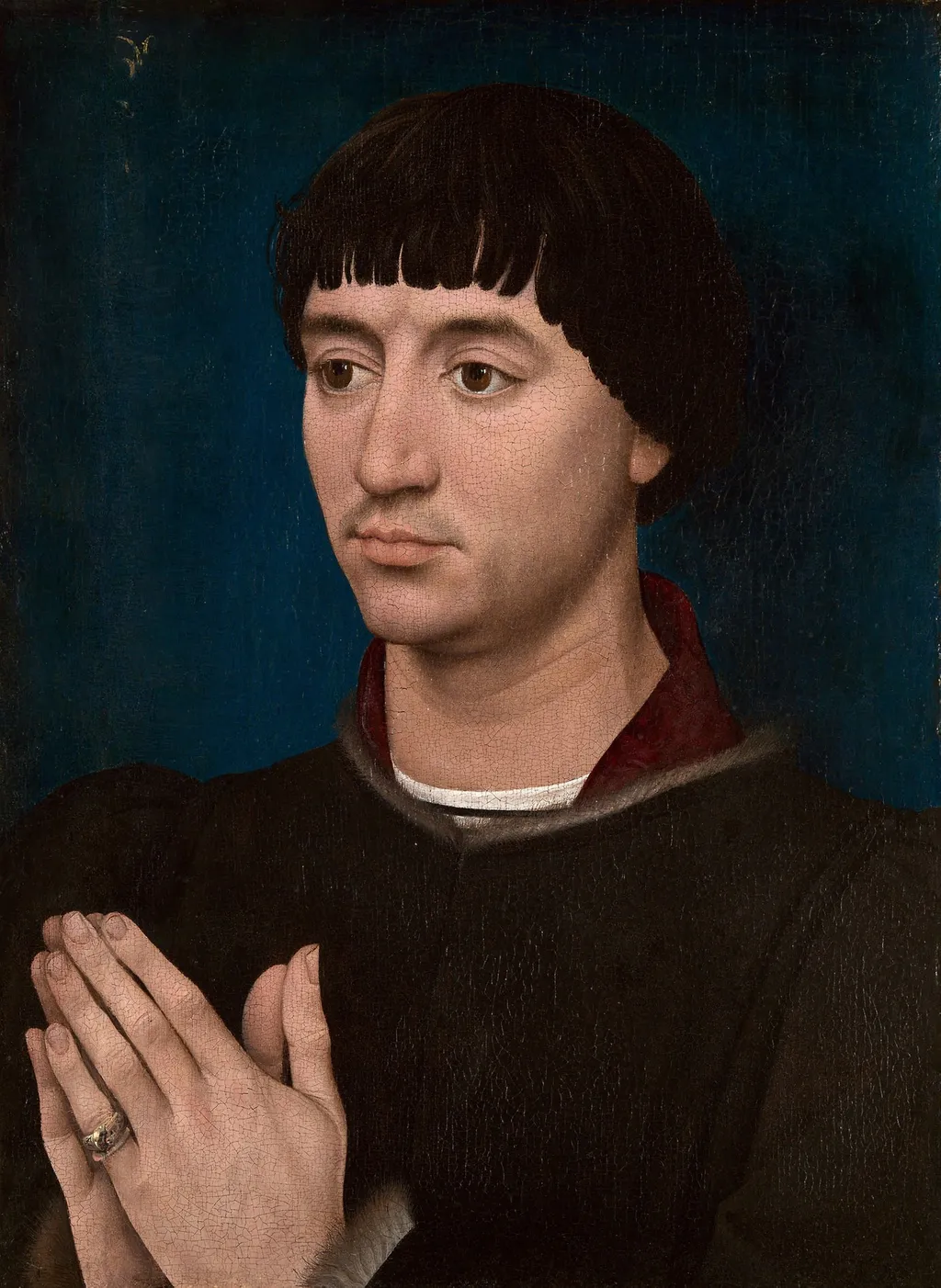 Portrait of Jean Gros, by Rogier van der Weyden, oil, 1457
