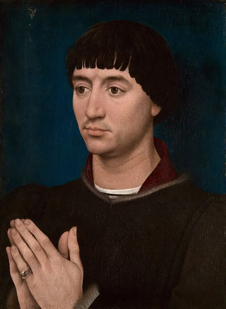 Portrait of Jean Gros, by Rogier van der Weyden, oil, 1457