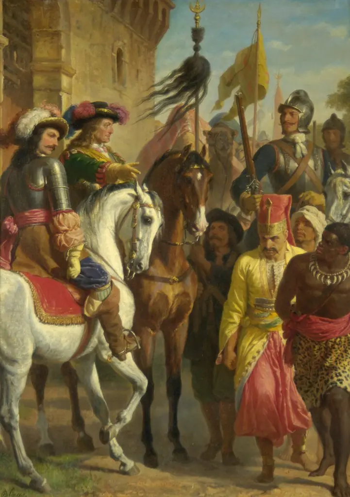 The Battle of Levenc 1664, by Karl von Blaas, oil, 1865