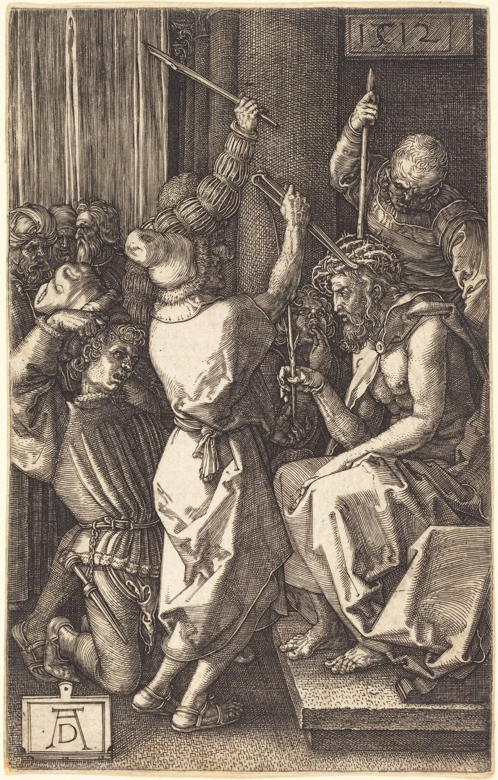 Christ Crowned with Thorns, by Albrecht Dürer, ink, 1512