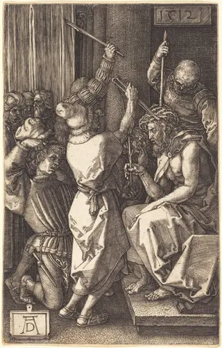 Christ Crowned with Thorns, by Albrecht Dürer, ink, 1512