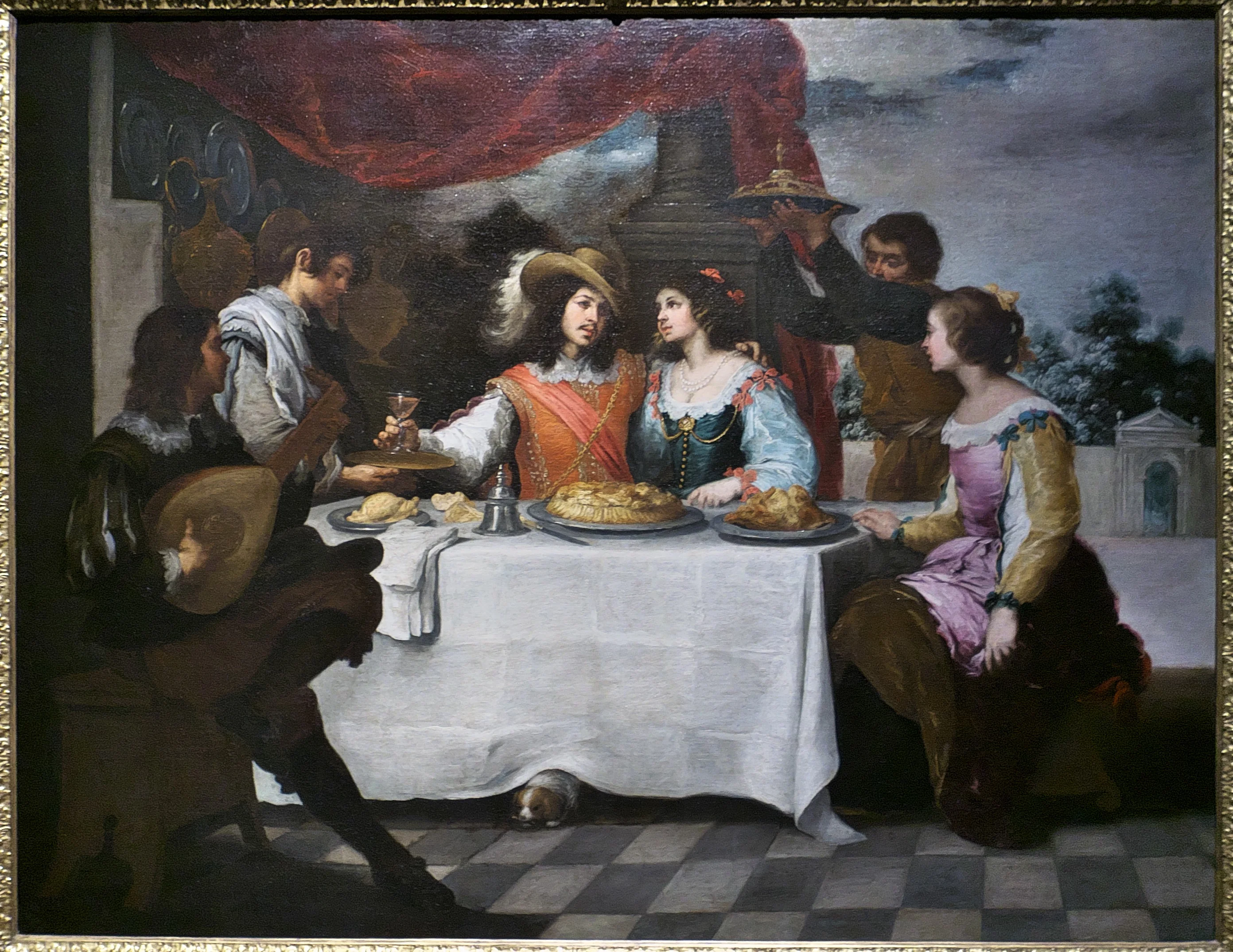 The Prodigal Son Feasting, detail