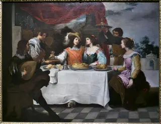 The Prodigal Son Feasting, by Bartolomé Esteban Murillo, oil, 1660