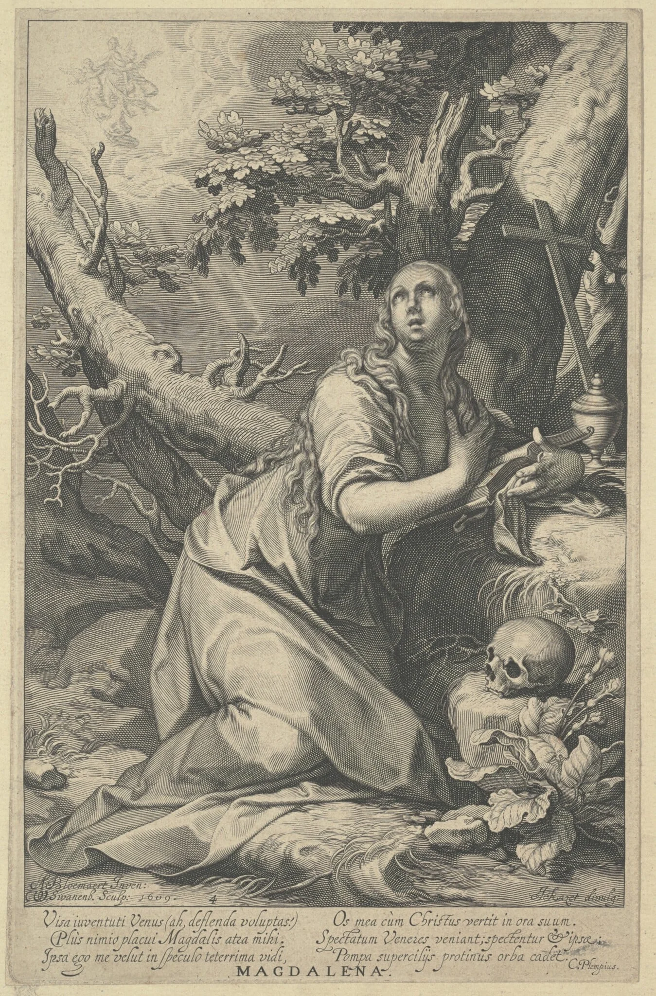 The Penitent Magdalene, detail