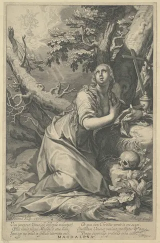 The Penitent Magdalene, by Willem van Swanenburgh, ink, 1609