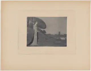Carmosine (projet de programme), by Maurice Dumont, ink, 1895