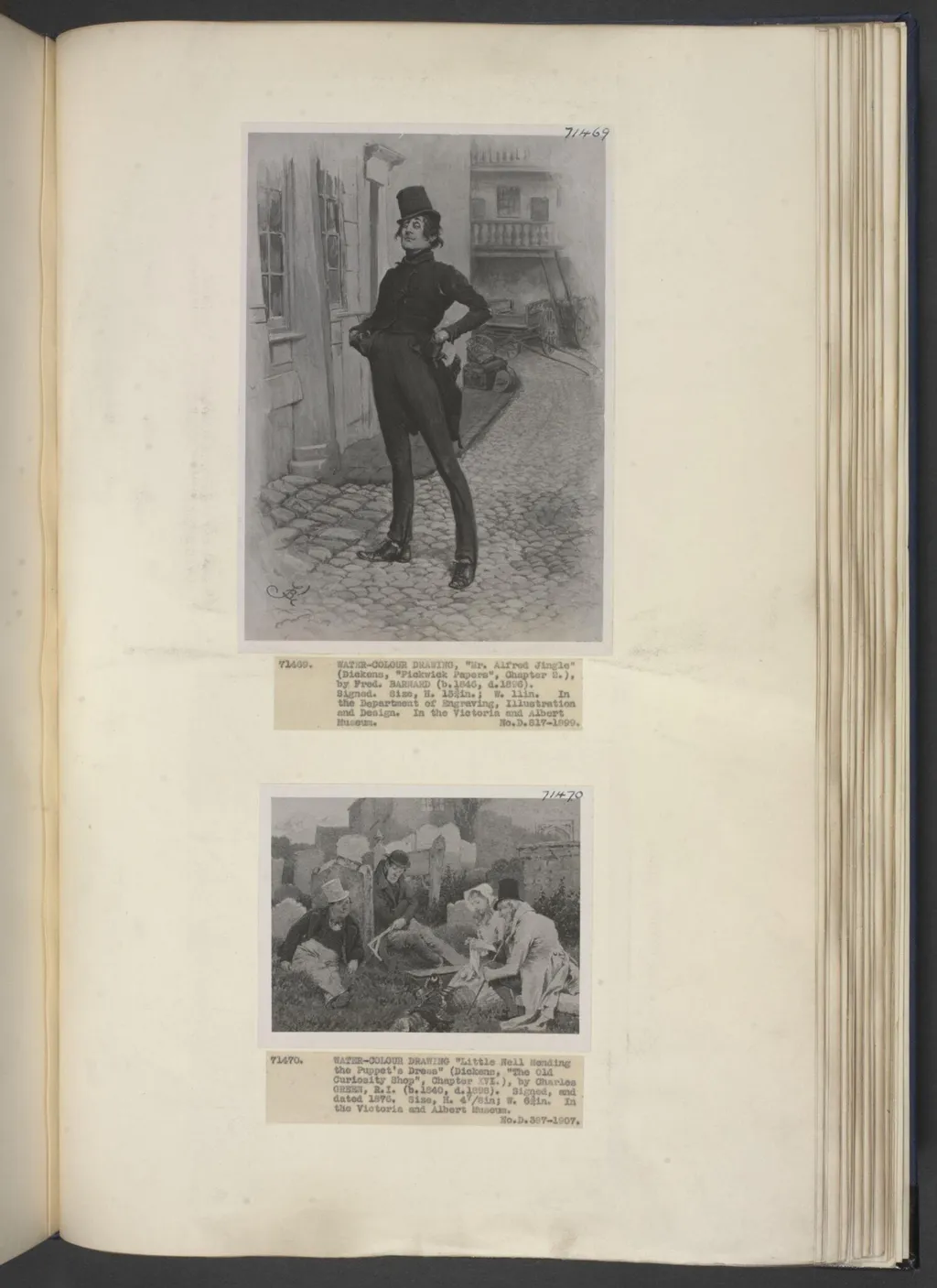 Mr Alfred Jingle, by Frederick Barnard, watercolor, 1850