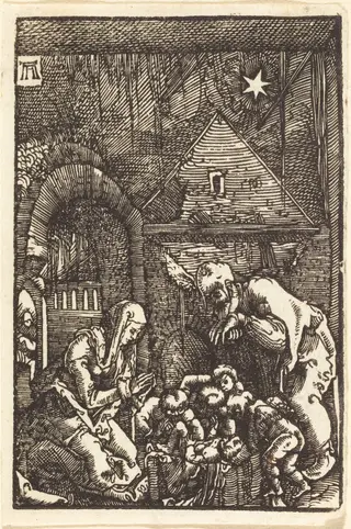 The Nativity, by Albrecht Altdorfer, ink, 1513