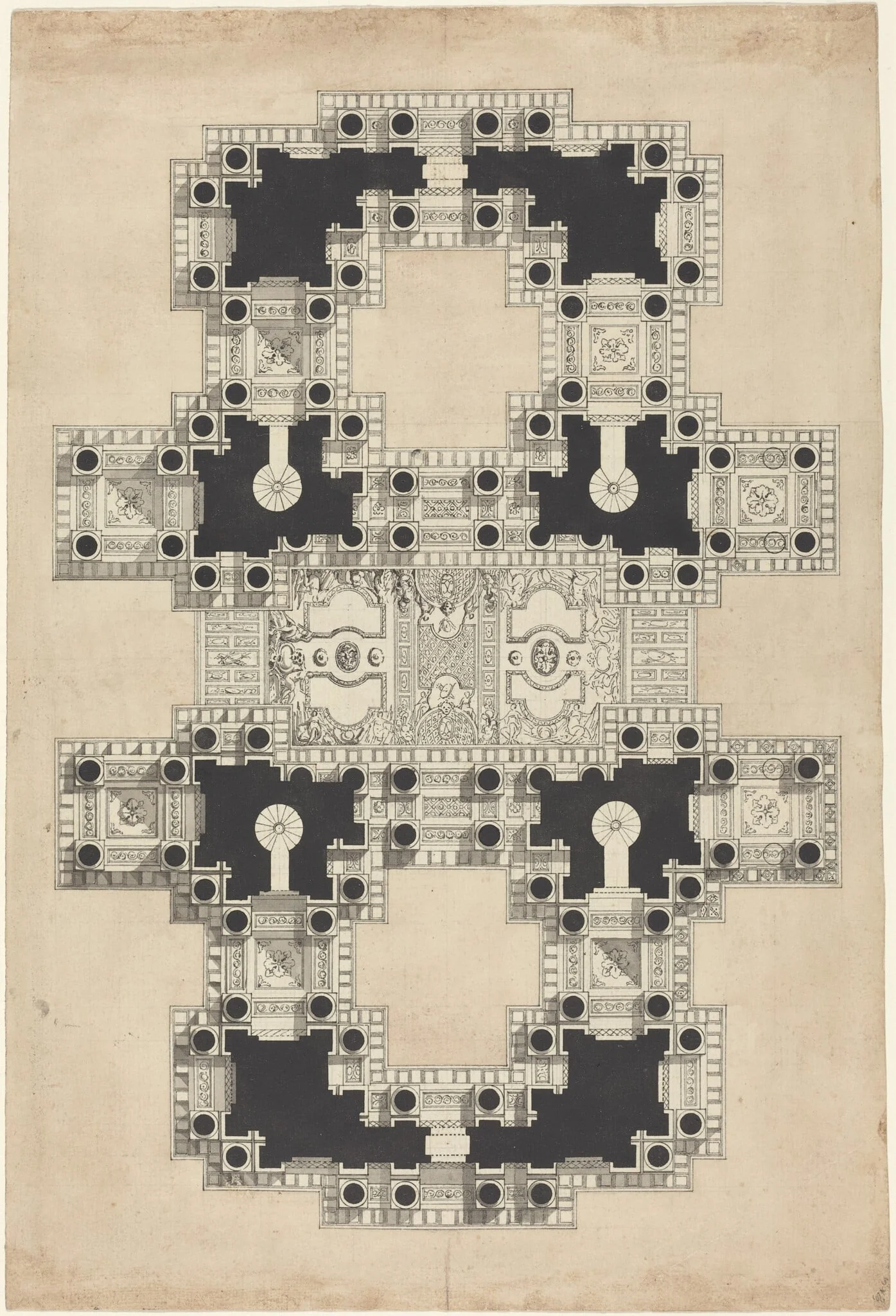 Plan for a Decorated Ceiling, detail