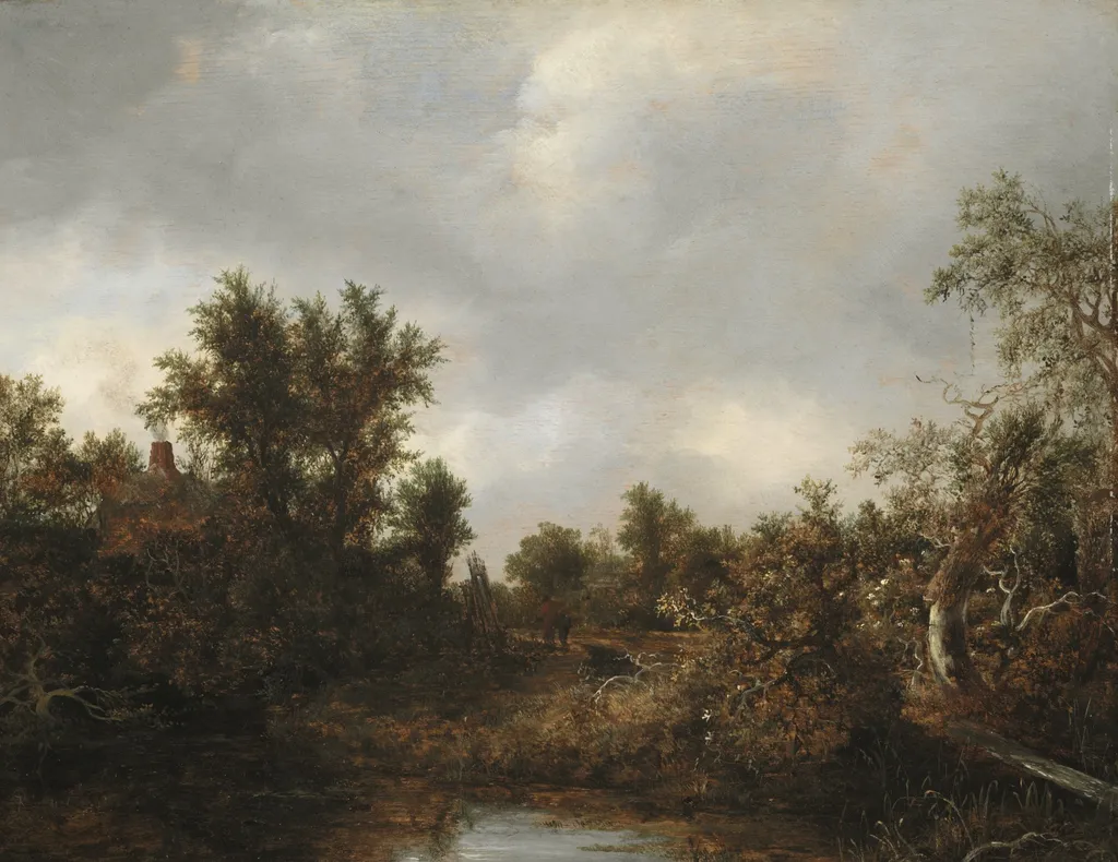 Landscape, ca. 1646, by Jacob van Ruisdael, oil, 1646