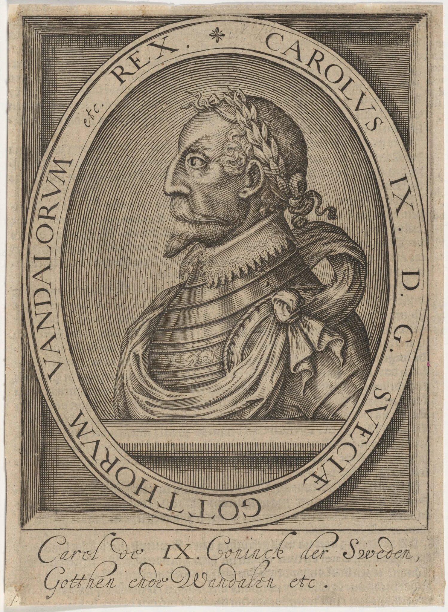Charles IX, King of Sweden, detail