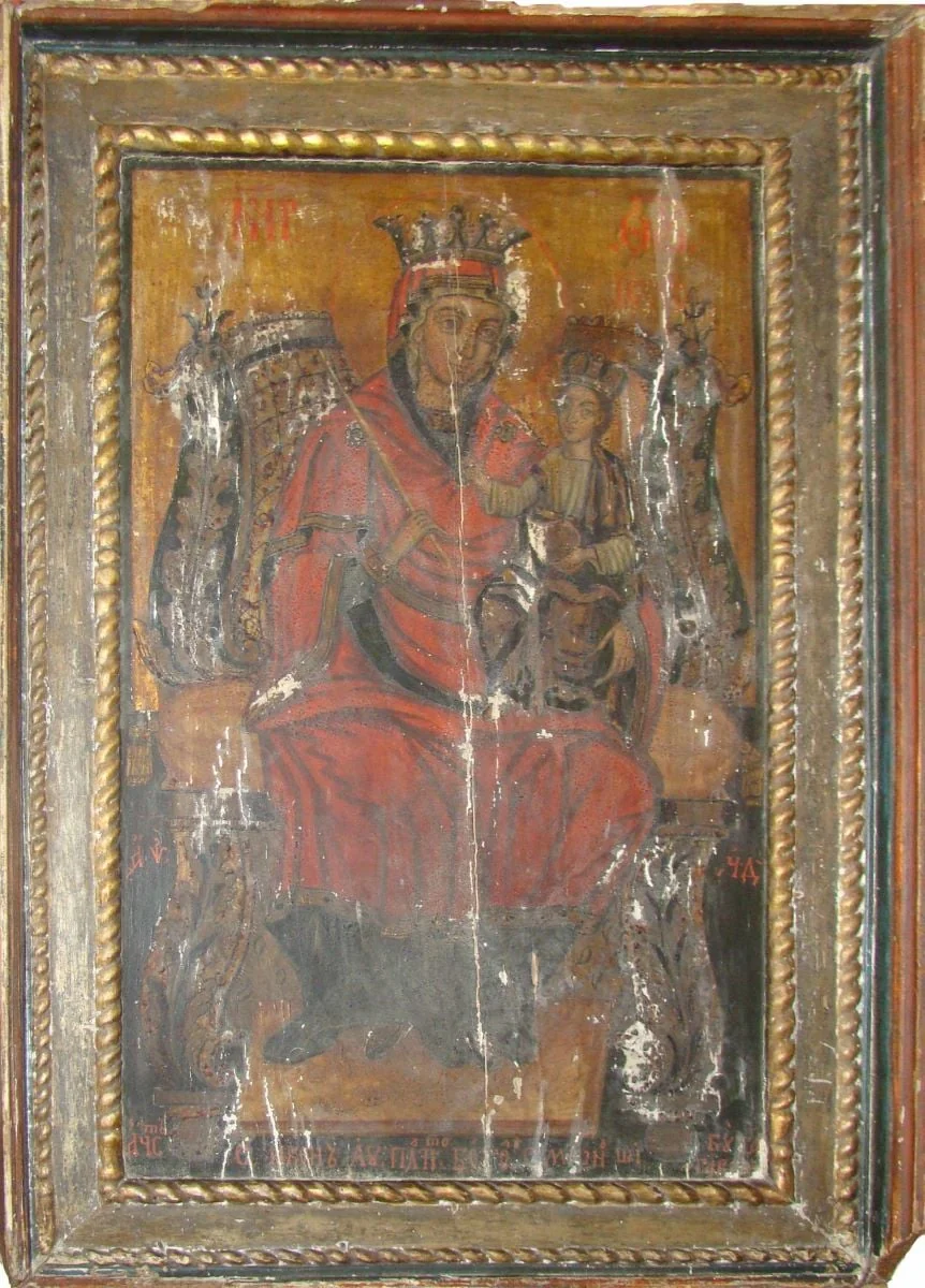 Maica Domnului cu Pruncul, detail