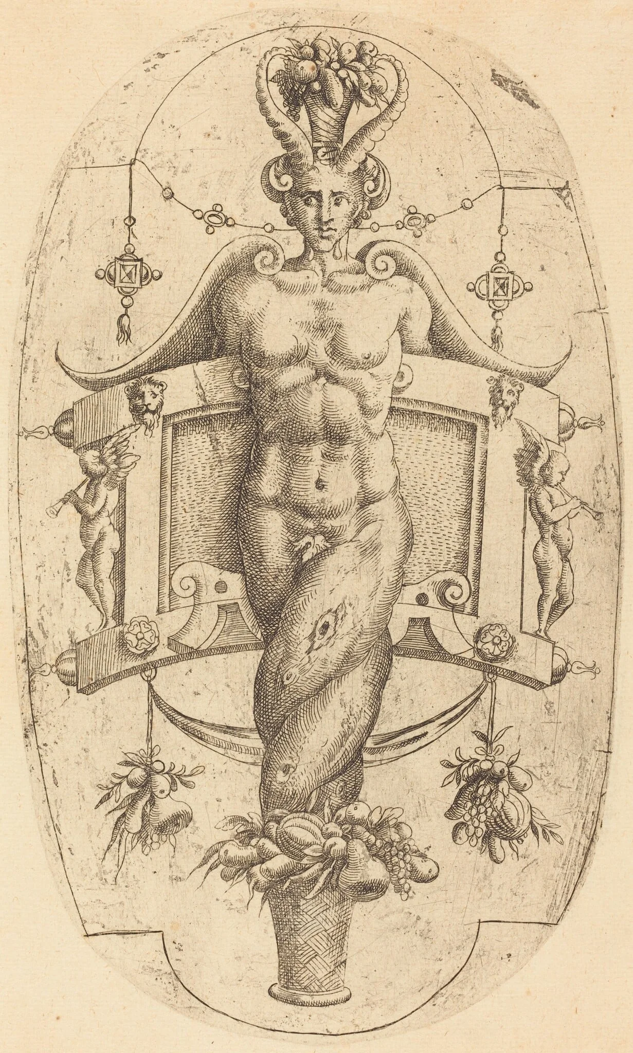 Horned Genius, detail