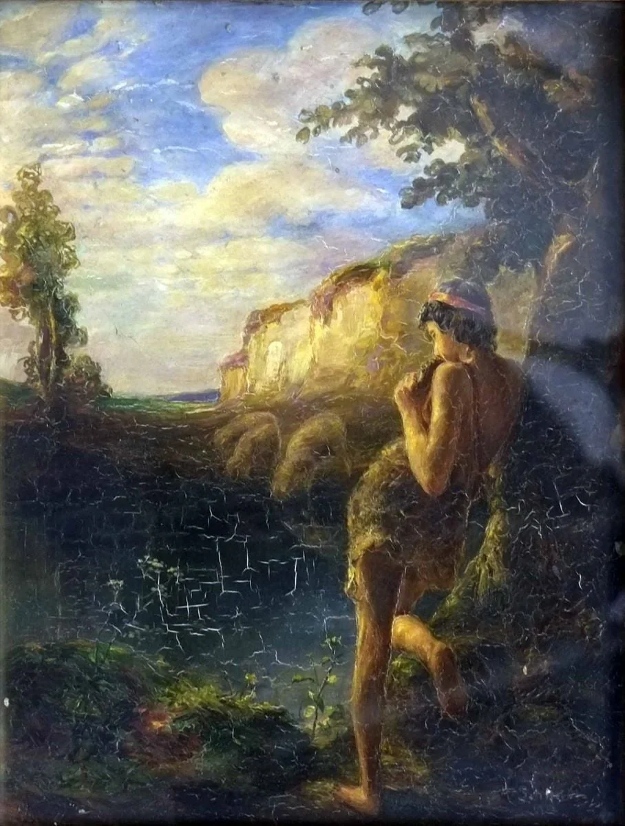 Scenă idilică, detail