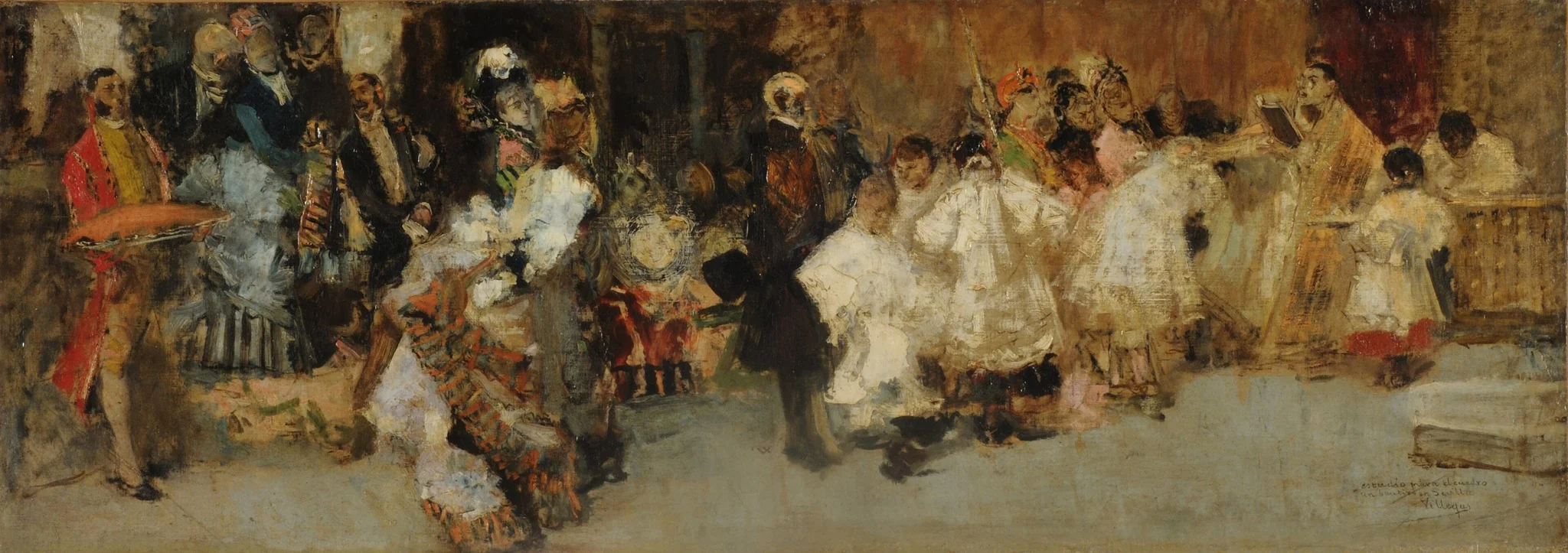 The baptism, detail