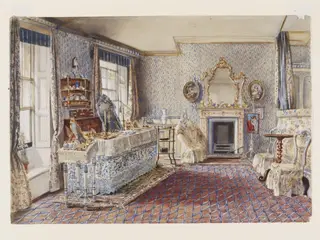 Watercolour, by Samuel Rayner, watercolor, 1855