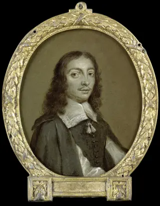 Portrait of Frans Godin, Poet in Brussels, by Jan Maurits Quinkhard, oil, 1750
