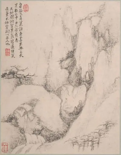 清  戴本孝  山水圖  冊|Landscapes, by Dai Benxiao, 1680