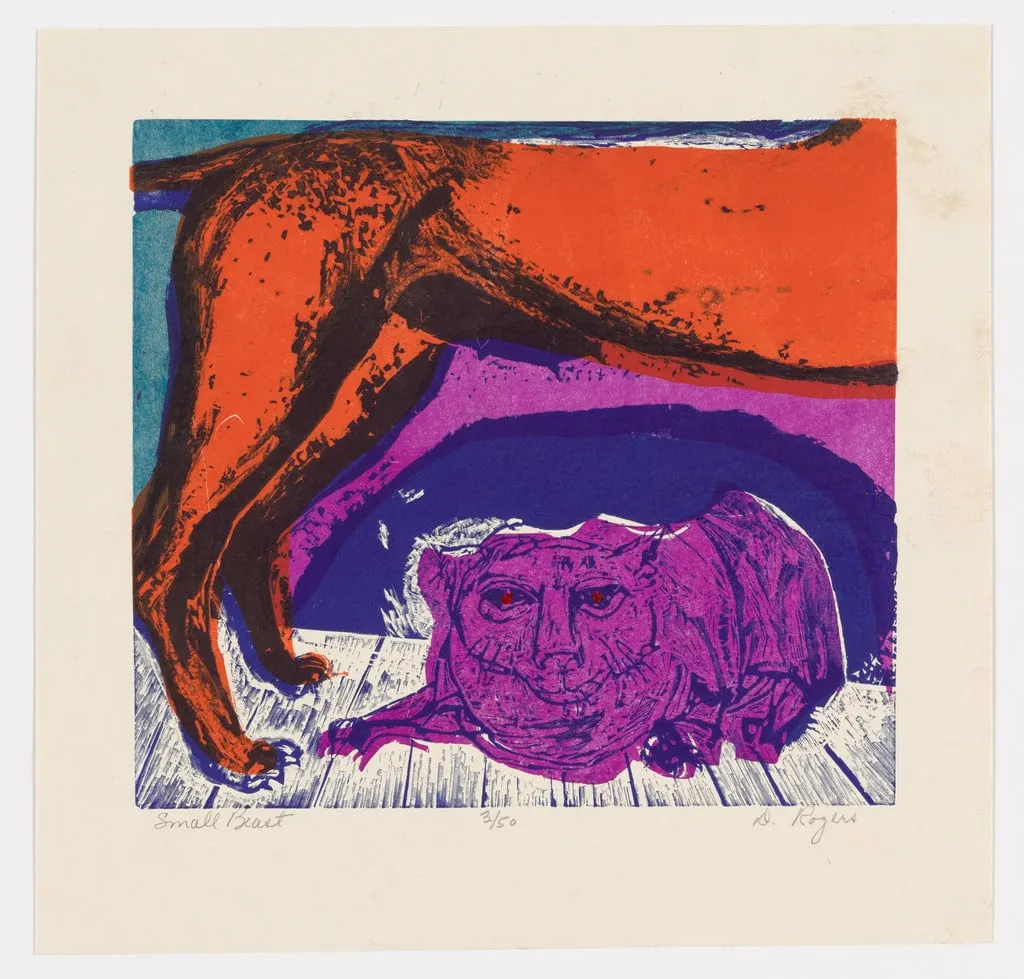 Untitled, by Dale Rogers, ink, 1954