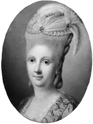 Dameportræt fra Christian VII's tid