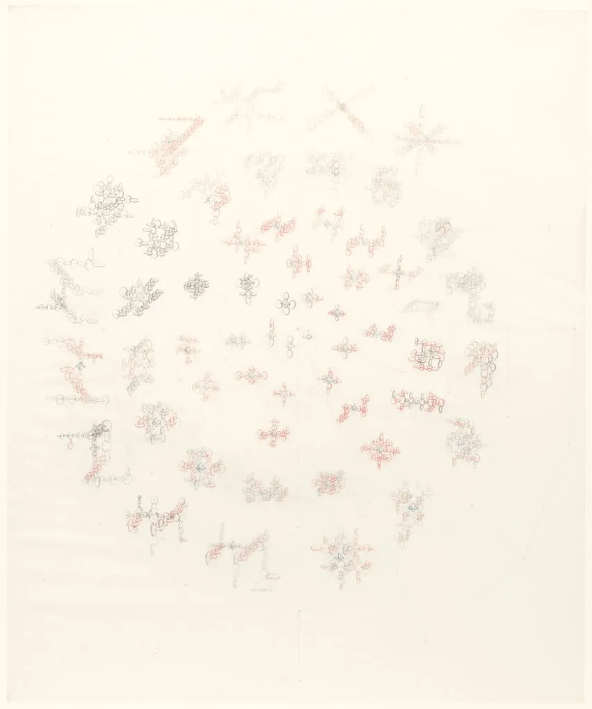 Untitled, by Damián Ortega, graphite, 2008