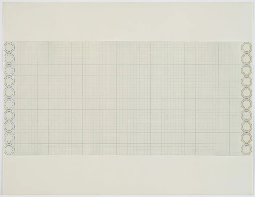 Untitled, by Dan Flavin, crayon, 1973