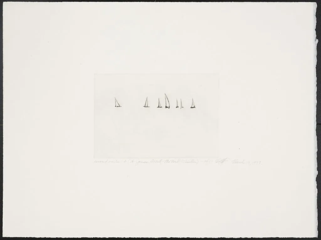 Untitled, by Dan Flavin, ink, 1978