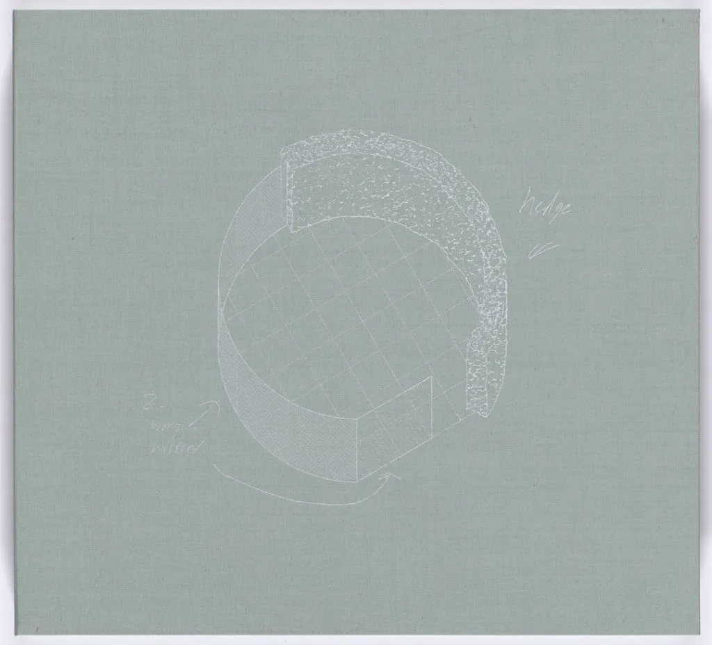 Untitled, by Dan Graham, ink, 2004
