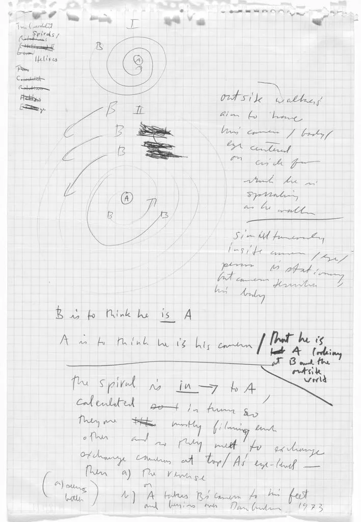 Untitled, by Dan Graham, graphite, 1973