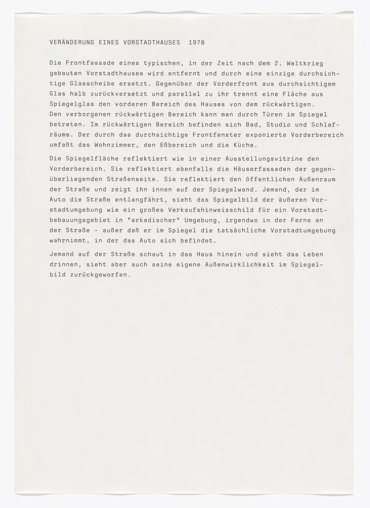 Untitled, by Dan Graham, 1978