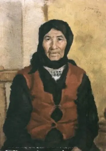 Portret de bătrână, by Dan Ialomițeanu
