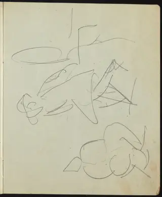 Dancers and Performers (Page from a Sketchbook)
