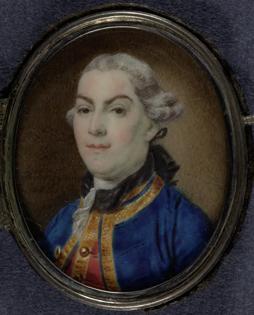 Portrait of a man, by Daniël Bruyninx, ivory, 1761