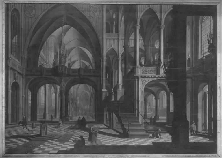 Church interior, by Daniël de Blieck
