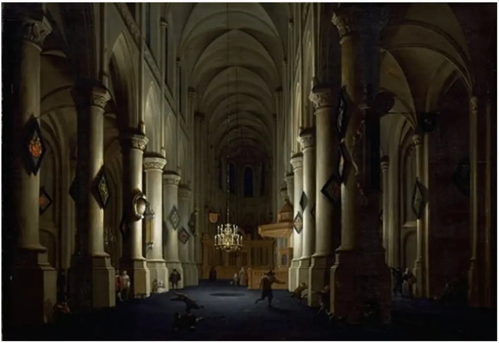 Interior of a Church, by Daniël de Blieck