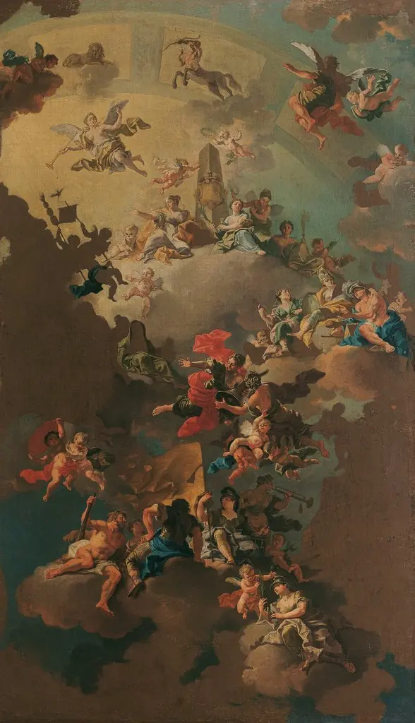 Allegorie auf die glückliche Regierung Mährens, by Daniel Gran