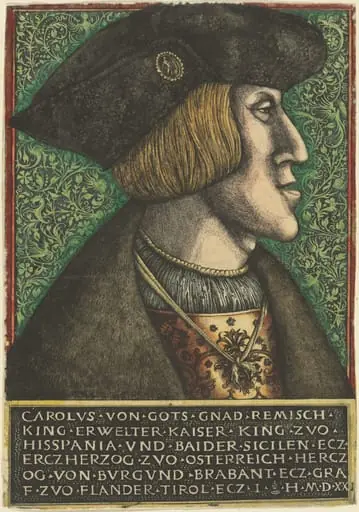 Emperor Charles V, by Daniel Hopfer