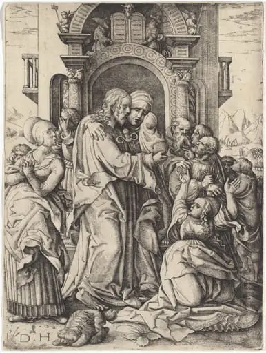 The Virgin Mary Taking Leave of Christ, by Daniel Hopfer
