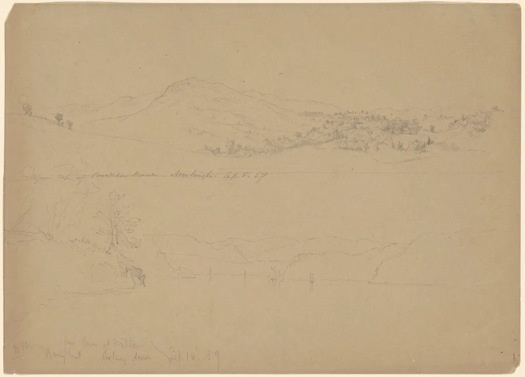 Landscapes, by Daniel Huntington, graphite, 1859