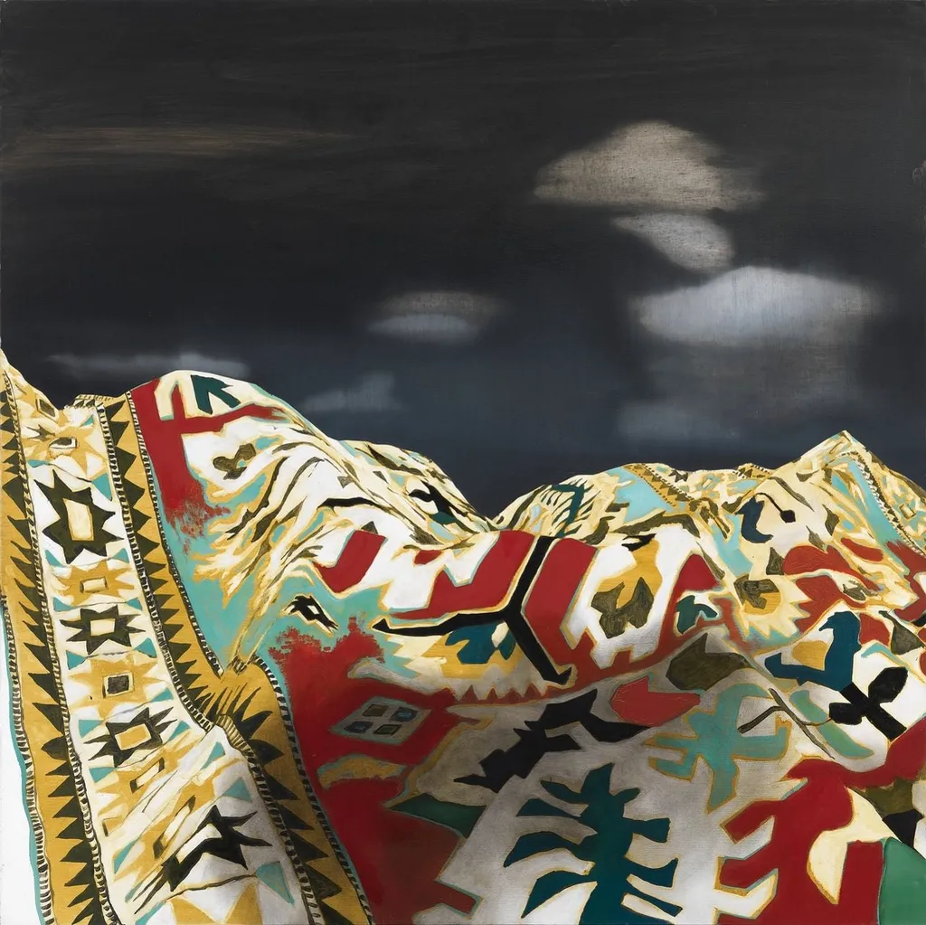 Karrer, Daniel - Malerei, Teppich (32°24'57.59'' N 77°04'13.97'' O), by Daniel Karrer, unspecified, 2012